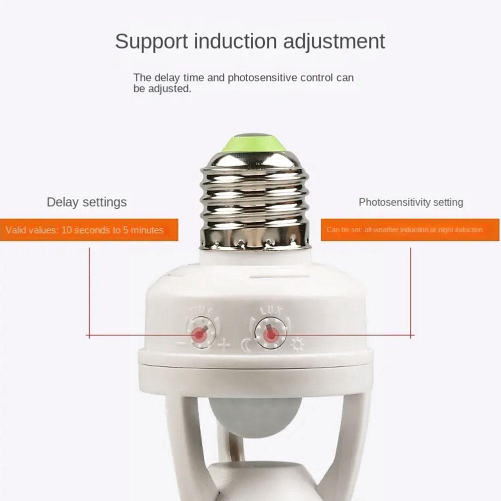 Smart Motion Sensor Lamps Holder Automatic LED Switch Infrared Motion Sensor Energy-efficient Induction Sensor Light Bulb Socket