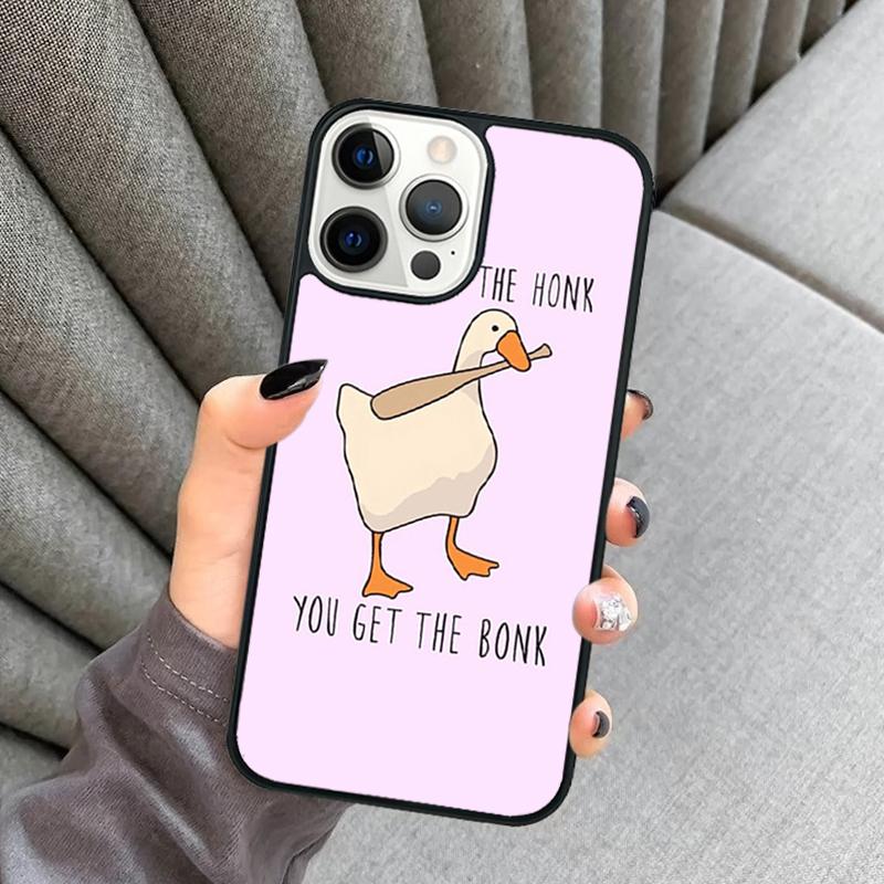 Funny Cartoon Duck Phone Case For iPhone 17 Air 16 16e 15 13 14 Pro Max 11 12 Plus 2022 MAX Shell Cover coque