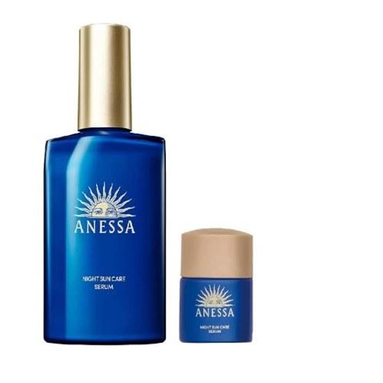 ANESSA Sunscreen Night Sun Care Serum + Mini Size Included (increased Volume Set) Quasi-drug 2024 Release