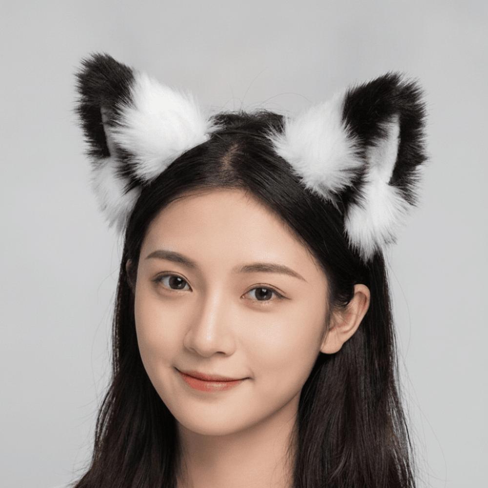 Lolita Plush Hair Band Anime Furry Cosplay Headwear Fashion Cat Ears Headband Girls