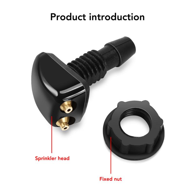 2pcs Car Wiper Spray Nozzle Universal Front Windshield Washer Sprinkler Water Sprayer for Honda Mazda Hyundai Auto Accessories