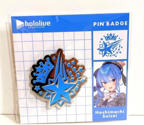 Suisei Hoshimachi Pin Badge Holo Emblem Official Merchandise