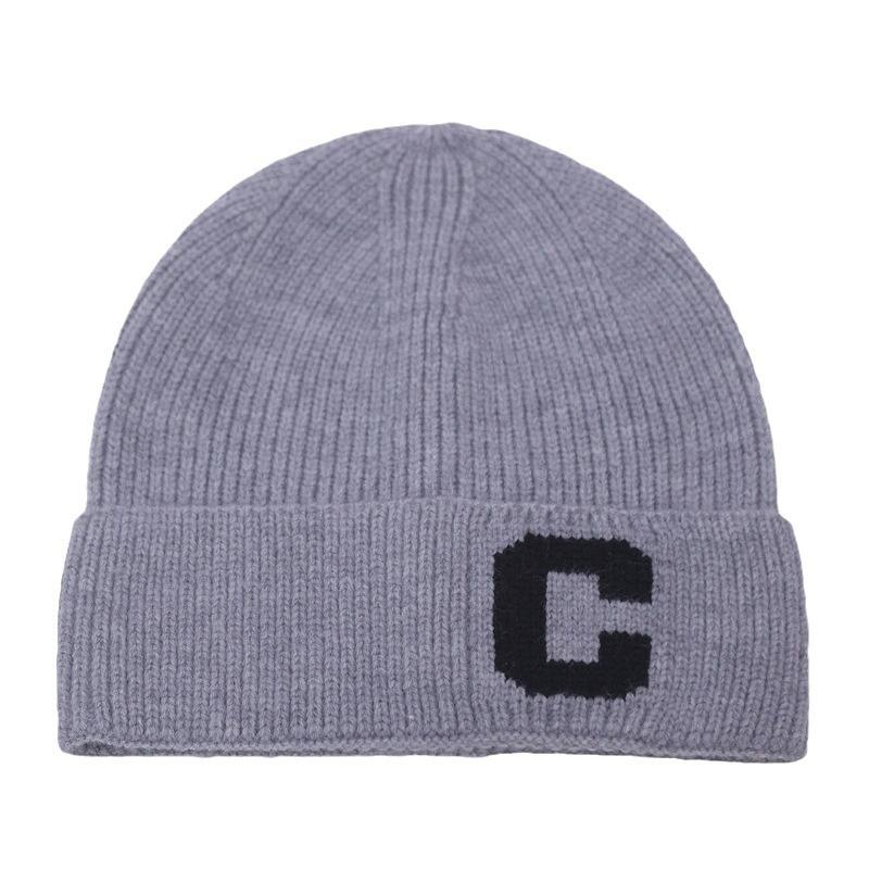 Hat Men's Ear Protector Hat Autumn and Winter Knitted Hat Cashmere Warm Elderly Hat Thickened Wool Hat Light Luxury