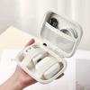Leather Headphone Bag Hard Case Organizer Bag New Data Cable Storage Bag  Outdoor