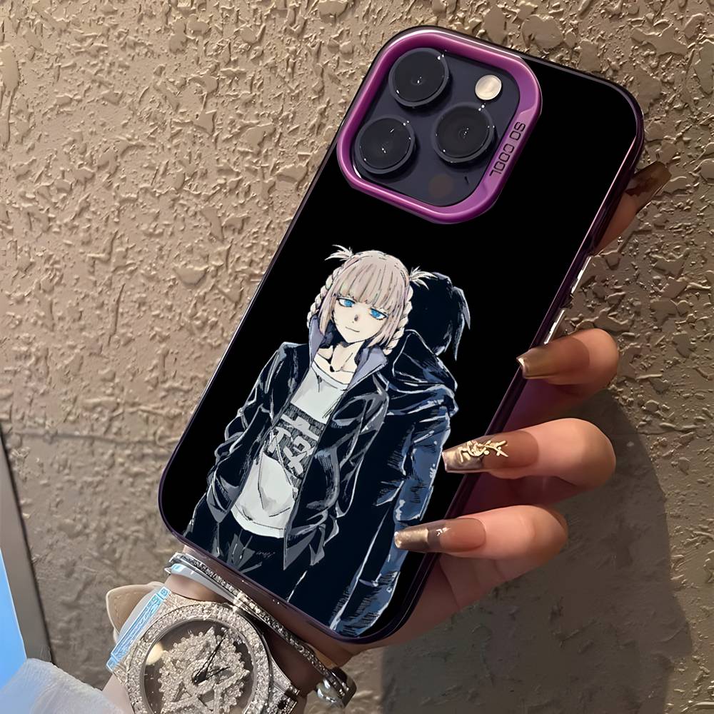 Call of Night N-Nazuna nanakusa Phone Case For iPhone 16,15,14,13,12,11,Mini,Pro,E,SE4,XS,MAX Purple Candy Matte Cover
