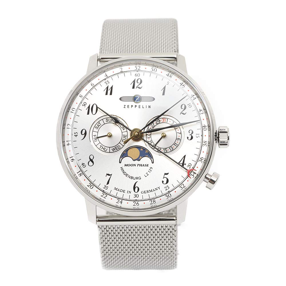 

Годинник Zeppelin Hindenburg Quartz 40mm Metal Belt 7036M-1 [Елемент]