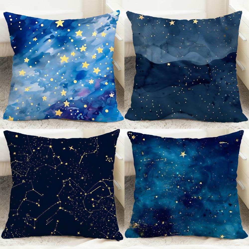 The Starry Sky Cushion Cover Comfortable Reversible Pillow Cover Ideal for Car Sofa Bedroom Beyond