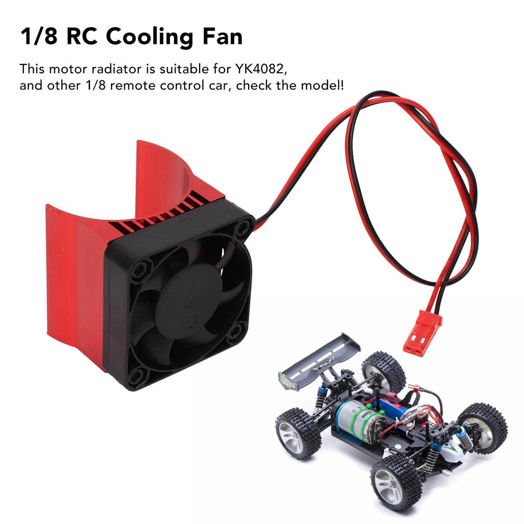 Motor Heat Sink Aluminum Alloy Stable Efficient Temperature Control Cooling Fan for 42mm Dia Motor 1Celsius8 RC   5V