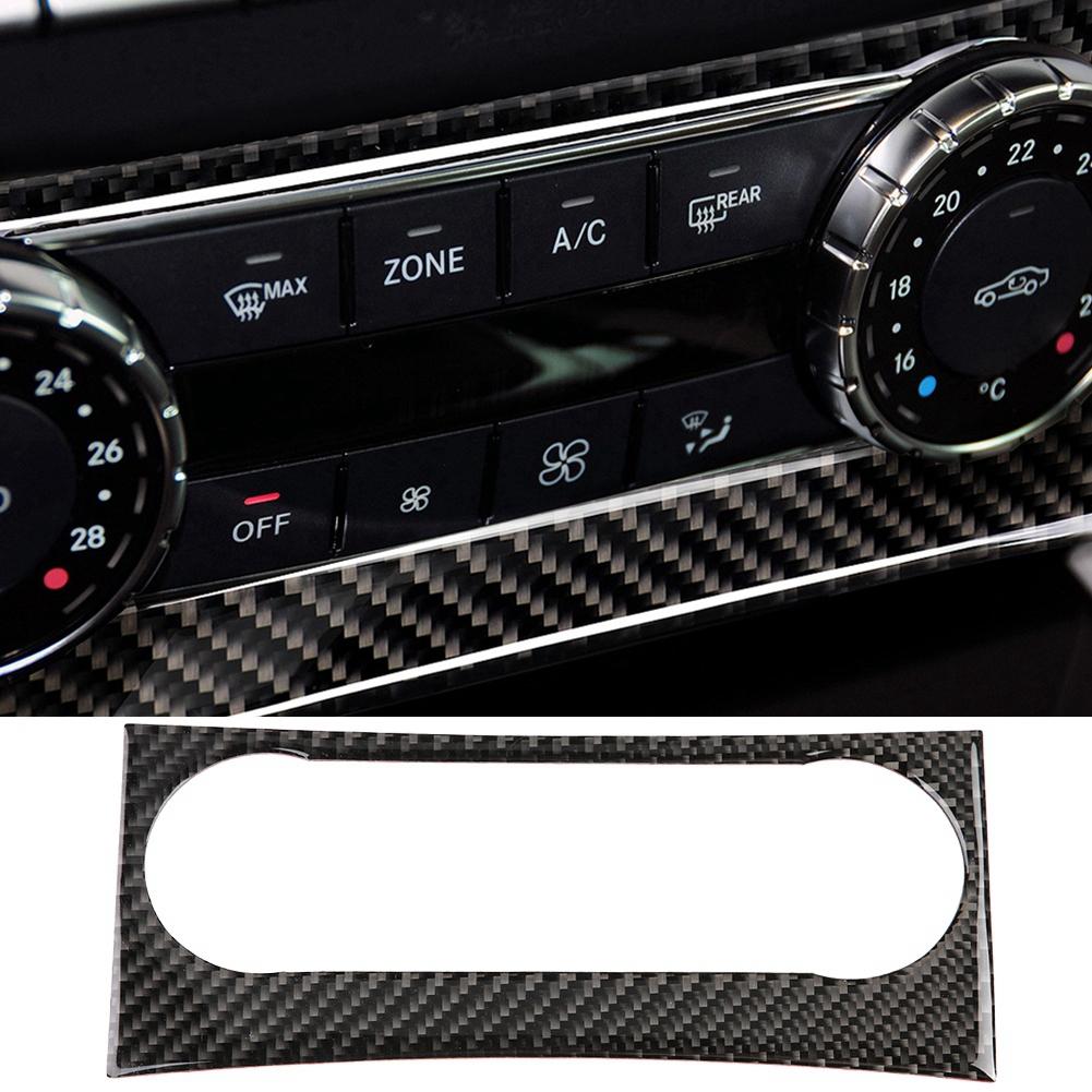 Carbon Fiber Center Console Air Conditioning Trim Cover for W204 2005‑2012