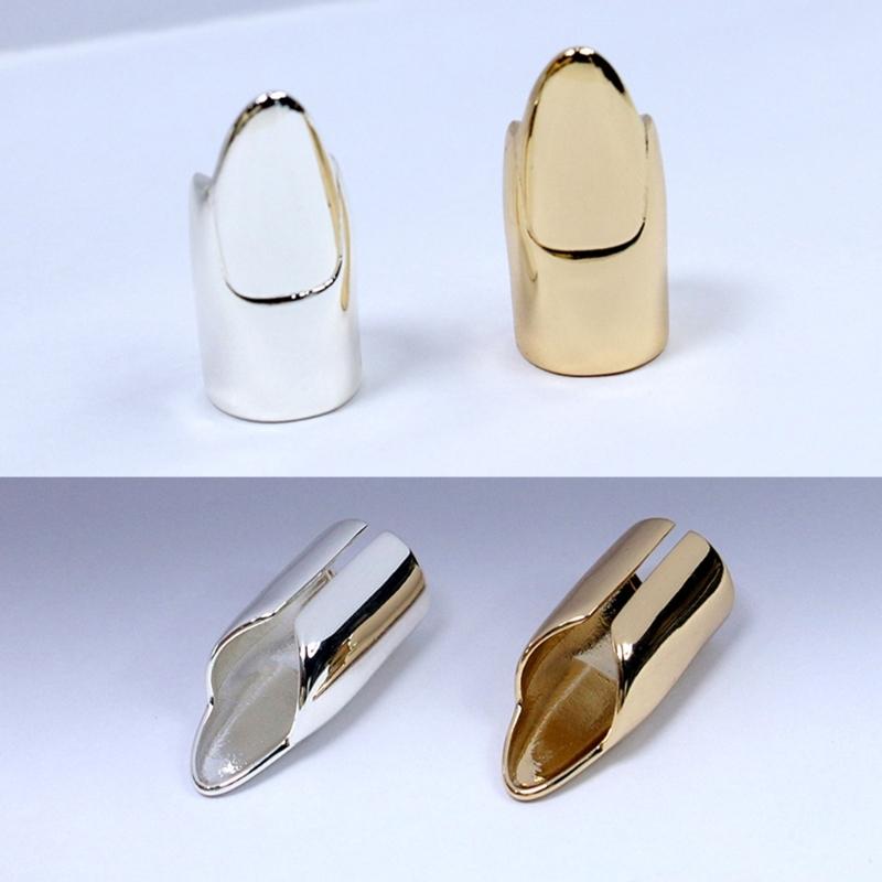 Koreanischer Niedlicher Cartoon Nagelabdeckring für Damen Gold Silber Ringe Mode Neuheit Nische Hochwertiger Sinn Offener Fingerring