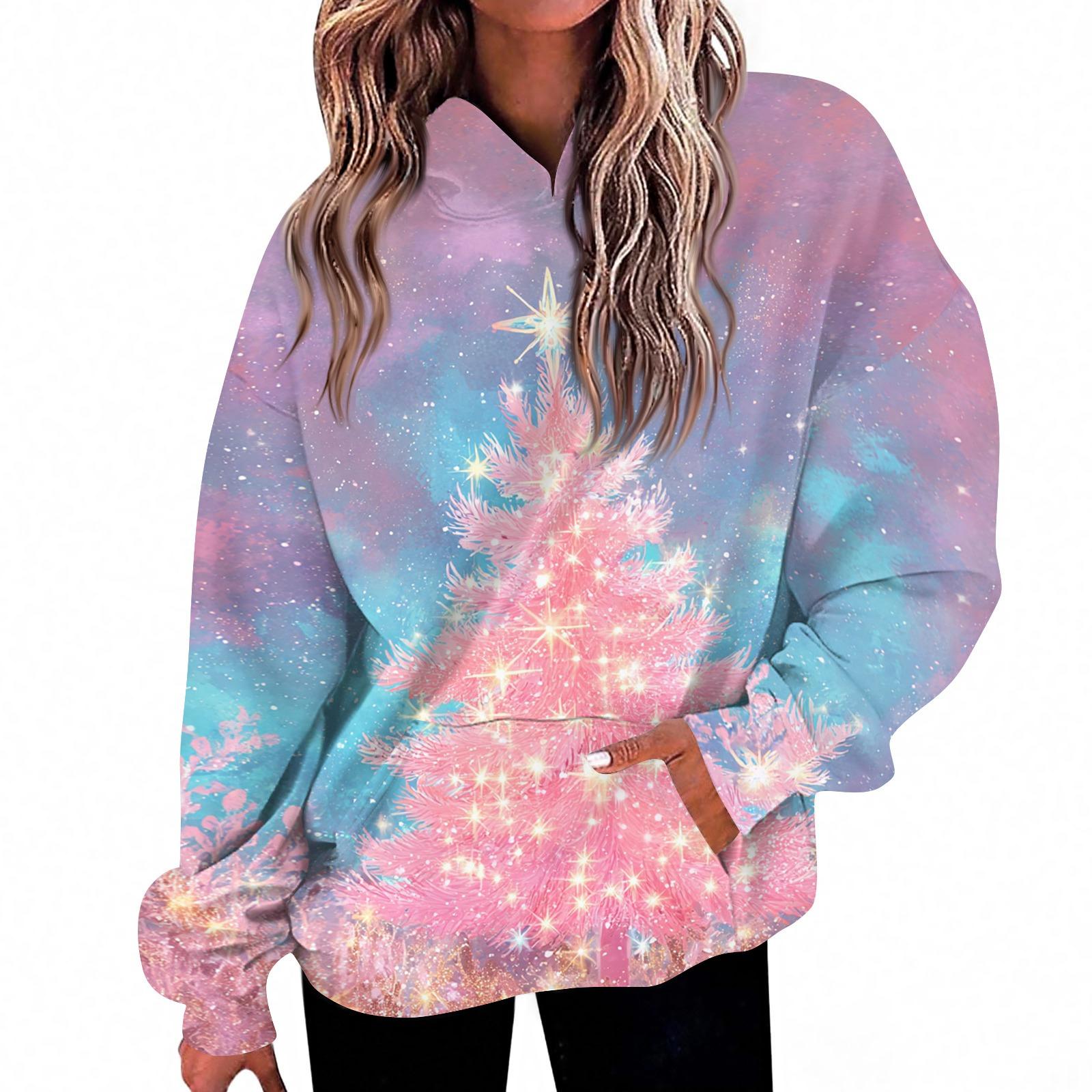 

Женская мода Повседневный топ с V-образным вырезом и длинными рукавами с принтом XXL