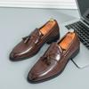 Men Casual Shoes Breathable Designer Leather Loafers for Men Driving Moccasins Comfortable Tassel Business Office Shoes Hombre