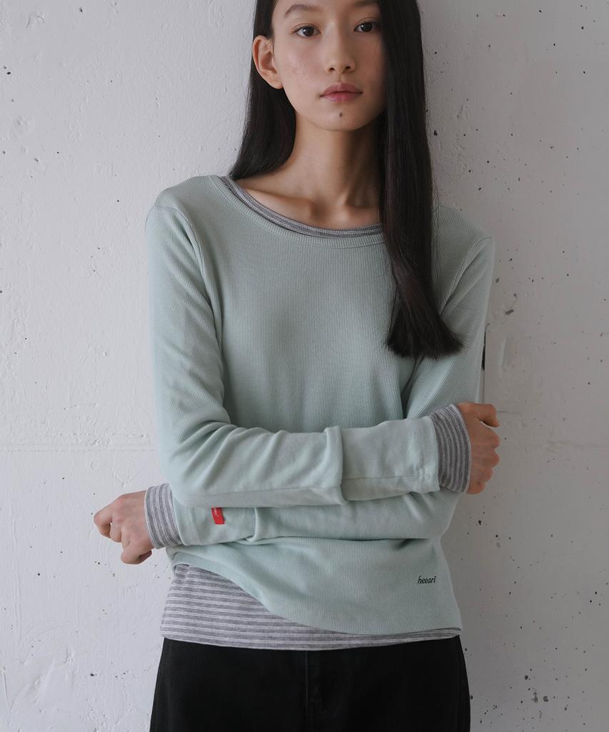 HEEARI Jane Basic Ribbed Long Sleeve_Mint