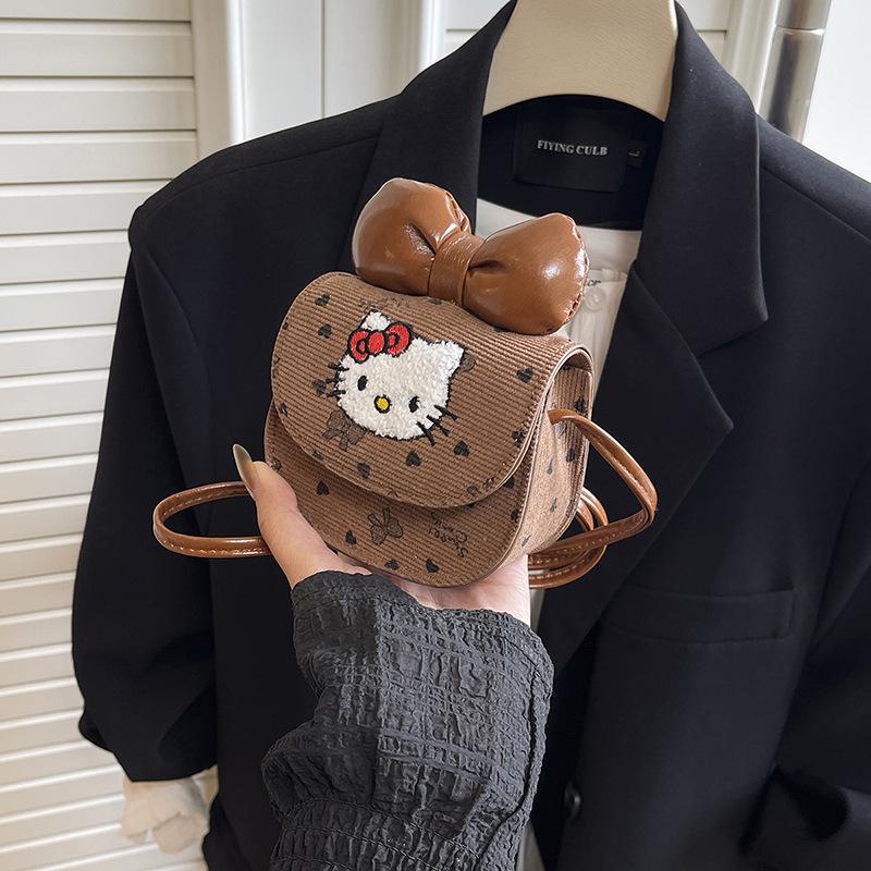 

Милая мультяшная мини-сумка кроссбоди через плечо - Универсальная мода для детей коричневый