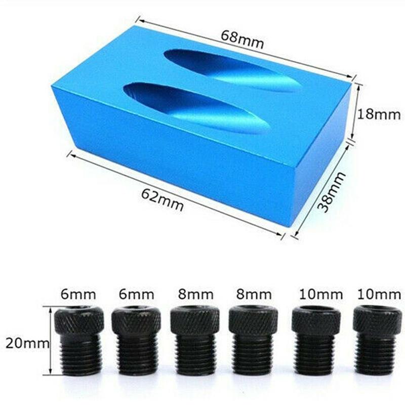 14Pcs/set 15°Pocket Hole Screw Jig Dowel Drill Carpenters Woodworking Tools Locator