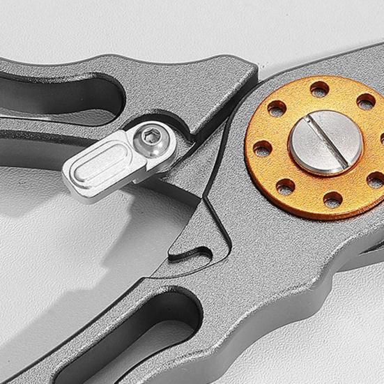 Aluminum Alloy Fishing Pliers Ergonomic Handle Portable Multifunction Ring Opener PE Line Cutter Hooks
