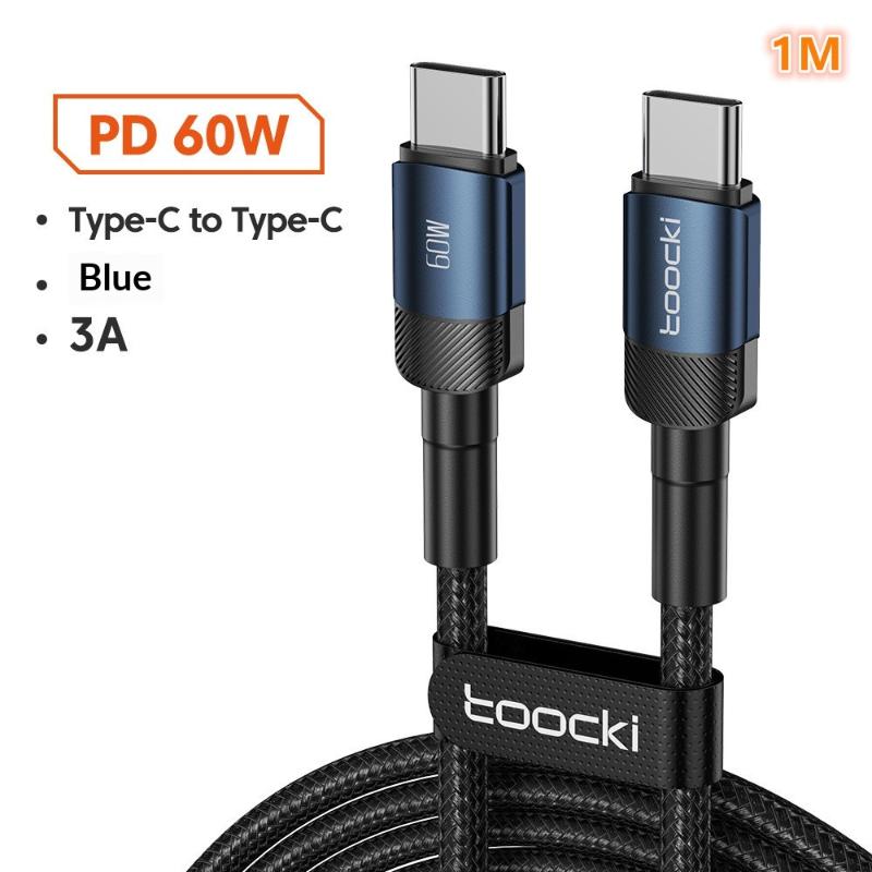 100W Type C to Type C Fast Charging Cable Universal Compatibility High Speed Data Transfer Cord for Phones Laptops Tablets