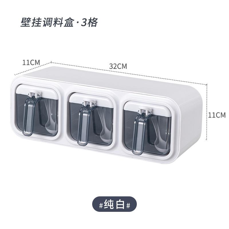 Gewürzbox für die Küche, an der Wand montierte Organizer-Boxen, Gewürztür-Aufbewahrung und Organisationsgläser für Gewürze, Haushaltsgeräte und Garten