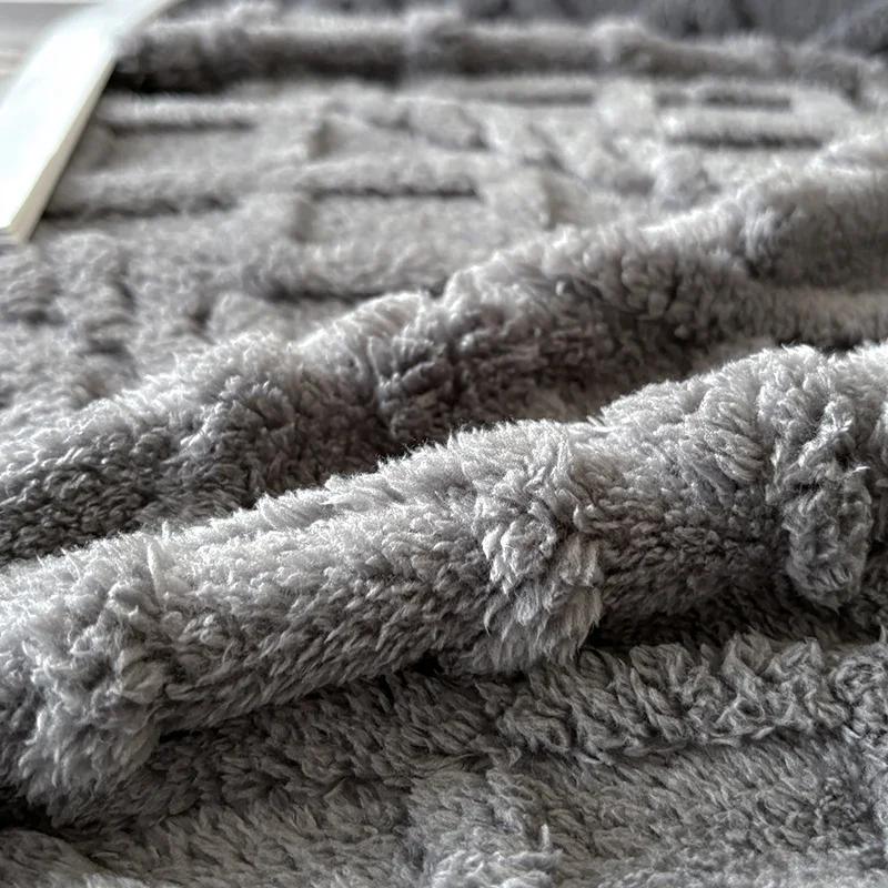 Super Warm Blanket for Sofa Coral Fleece Sofa Blanket Towel for Winter Soft Thick Couch Cover for Living Room 1/2/3/4 Sofa Cover