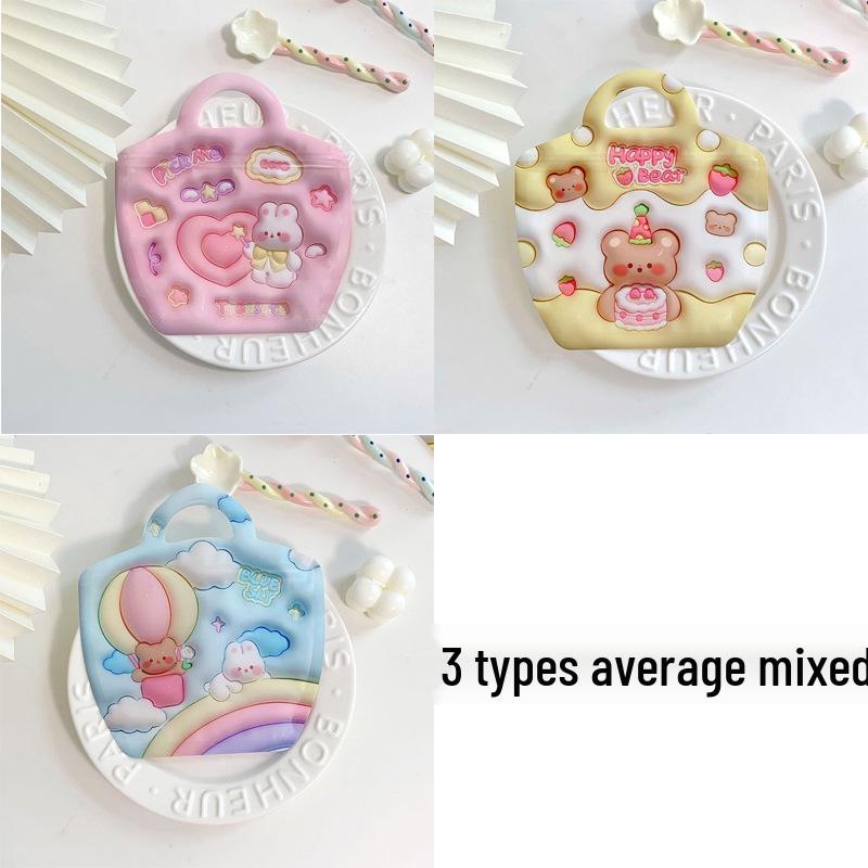 Christmas Cute Cartoon Handbag: Soft, Self-Sealing Storage Bag for Jewelry, Snacks, and Small Items