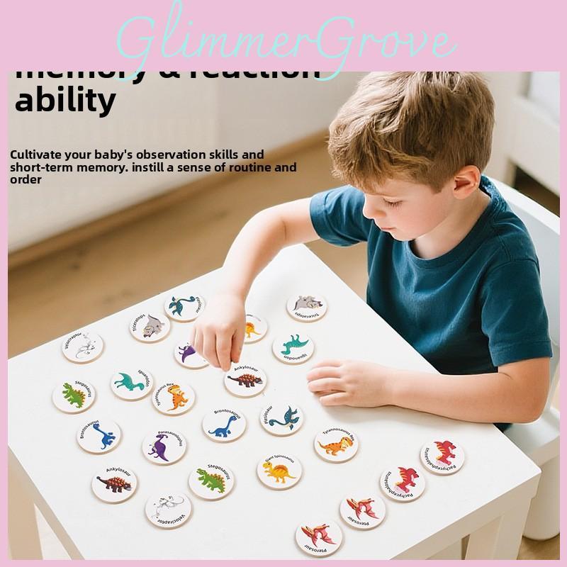 Wooden Dinosaur Alphabet Puzzle For Kids Educational Toy Learning Early Development