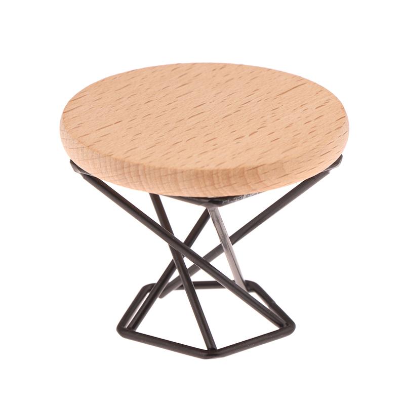 

1/12 Кукольный домик Симуляция Журнальный столик Круглый Чайный столик Модель Кукольный дом Миниатюрная мебель Декор Микросцена Строительный реквизит чёрный