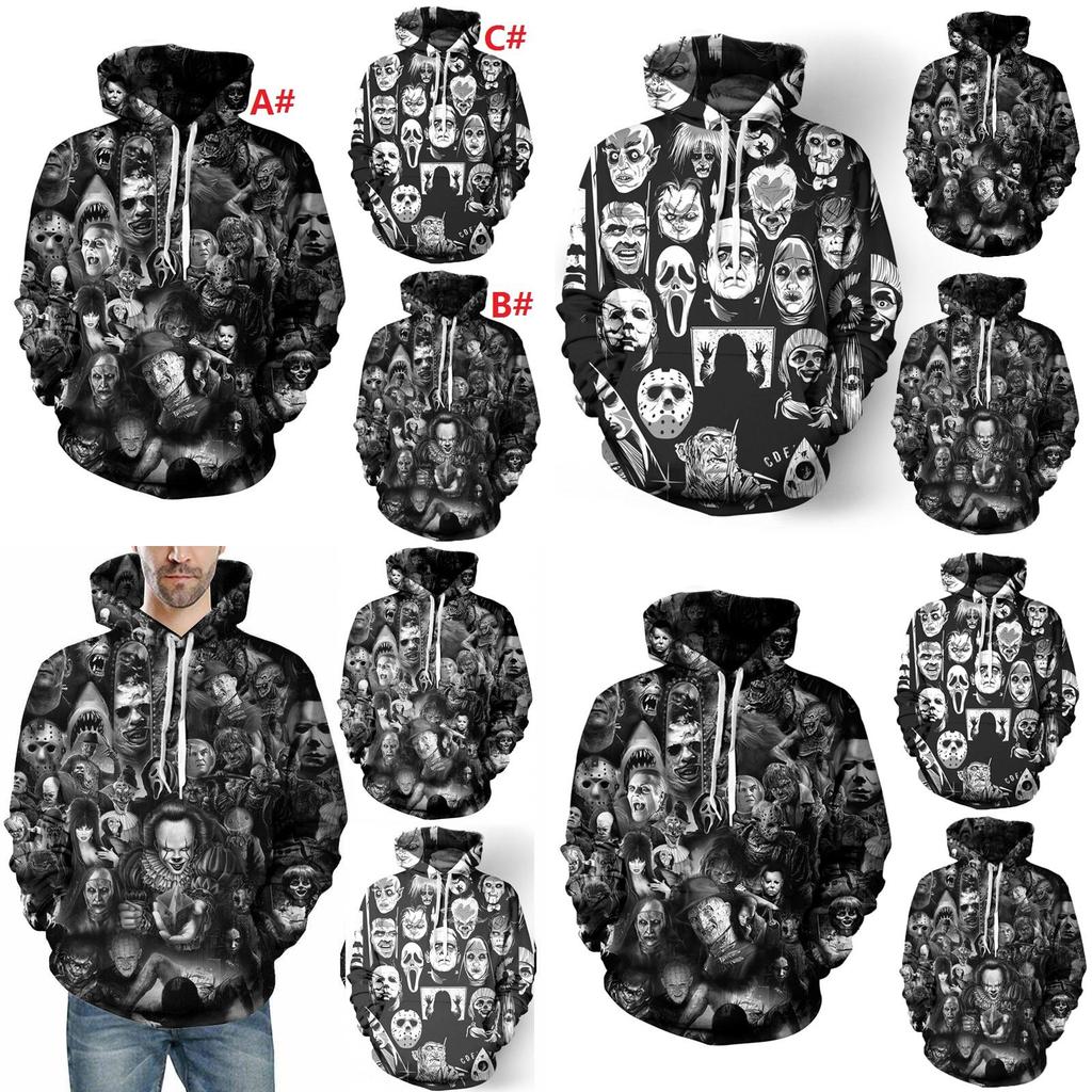 Moletom com Capuz Caveira com Estampa 3D Vibrante para Homens e Mulheres com Material Macio e Respirável