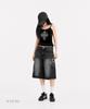 Eonyujeulaeb Crosspatch String Sleeveless Top (Black)