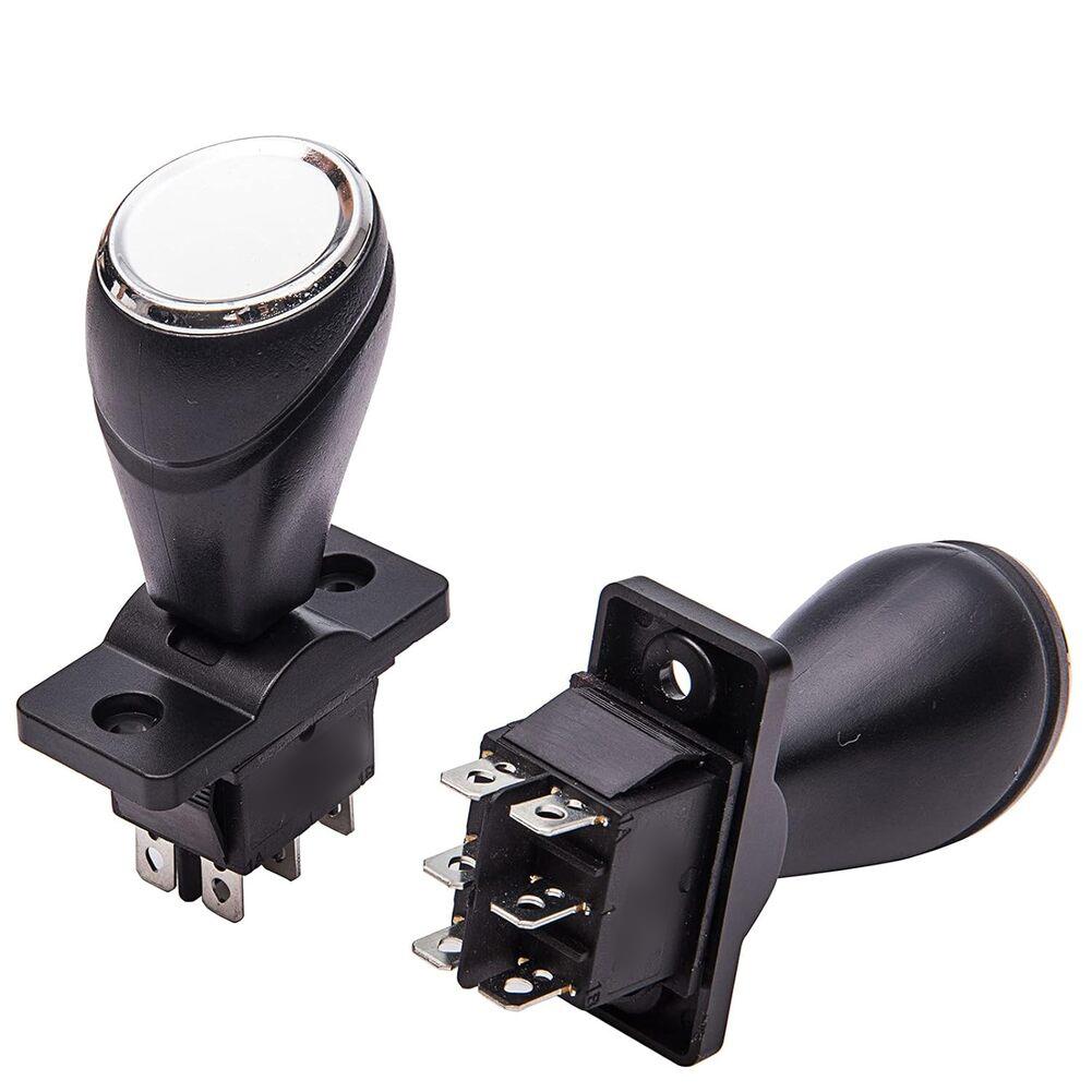 2pcs 12V Children's Bumper Car Joysticks Car Rocker Forward/Reverse Switch 360° Automatic Reset Replacement Self-reset Switch