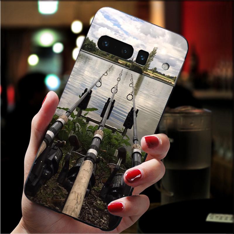 

Phone Case For Google Pixel 10 9 Pro XL 9A 8 7 6 Pro Pixel 8A 7A 6A Pixel 8 7 6 5 Bass Fishing Sunset Fisherman Hunting Man Google Pixel 7 Pro