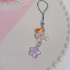 Acrylic Phone Strap Keychain Crystal Star Phone Lanyard Cloud Star Keychain