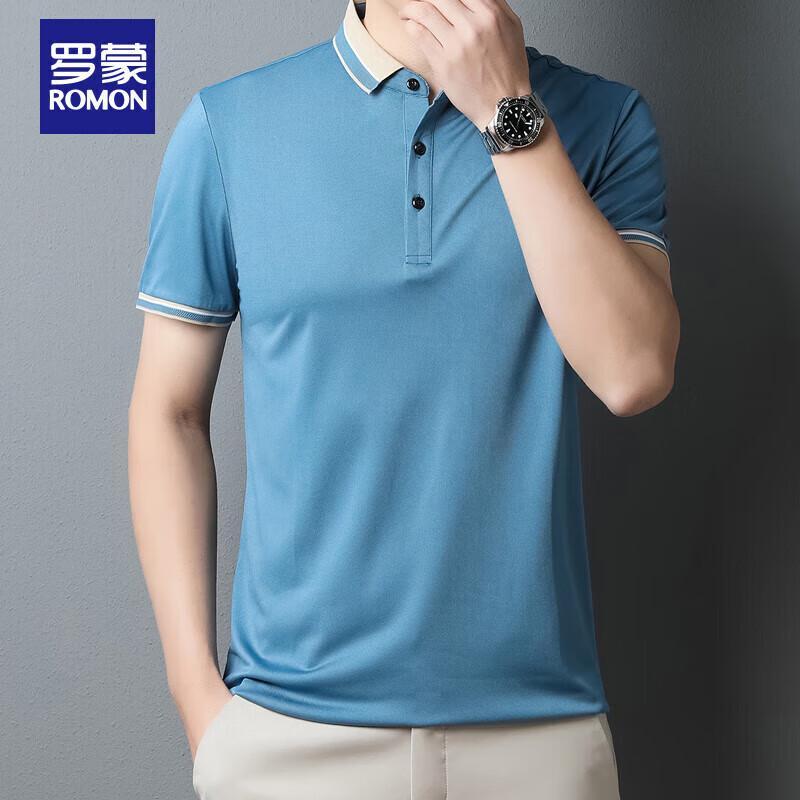 ROMON Men's Casual Business POLO T-Shirt
