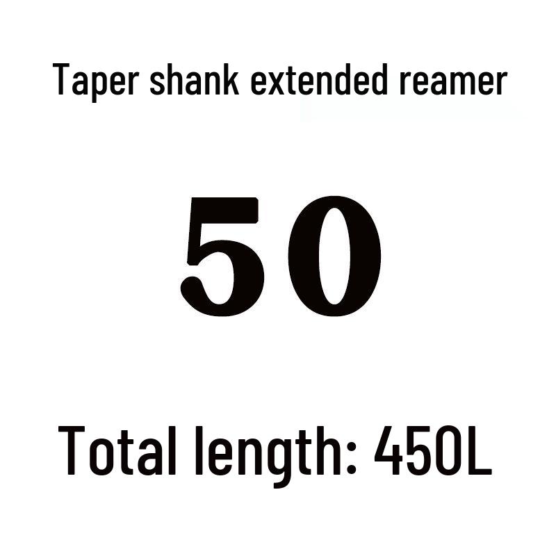 Extra Long High-Speed Steel Taper Shank Machine Reamer for Deep Holes, Sizes 16, 18, 20, 22, 24, 25, 30, 40
