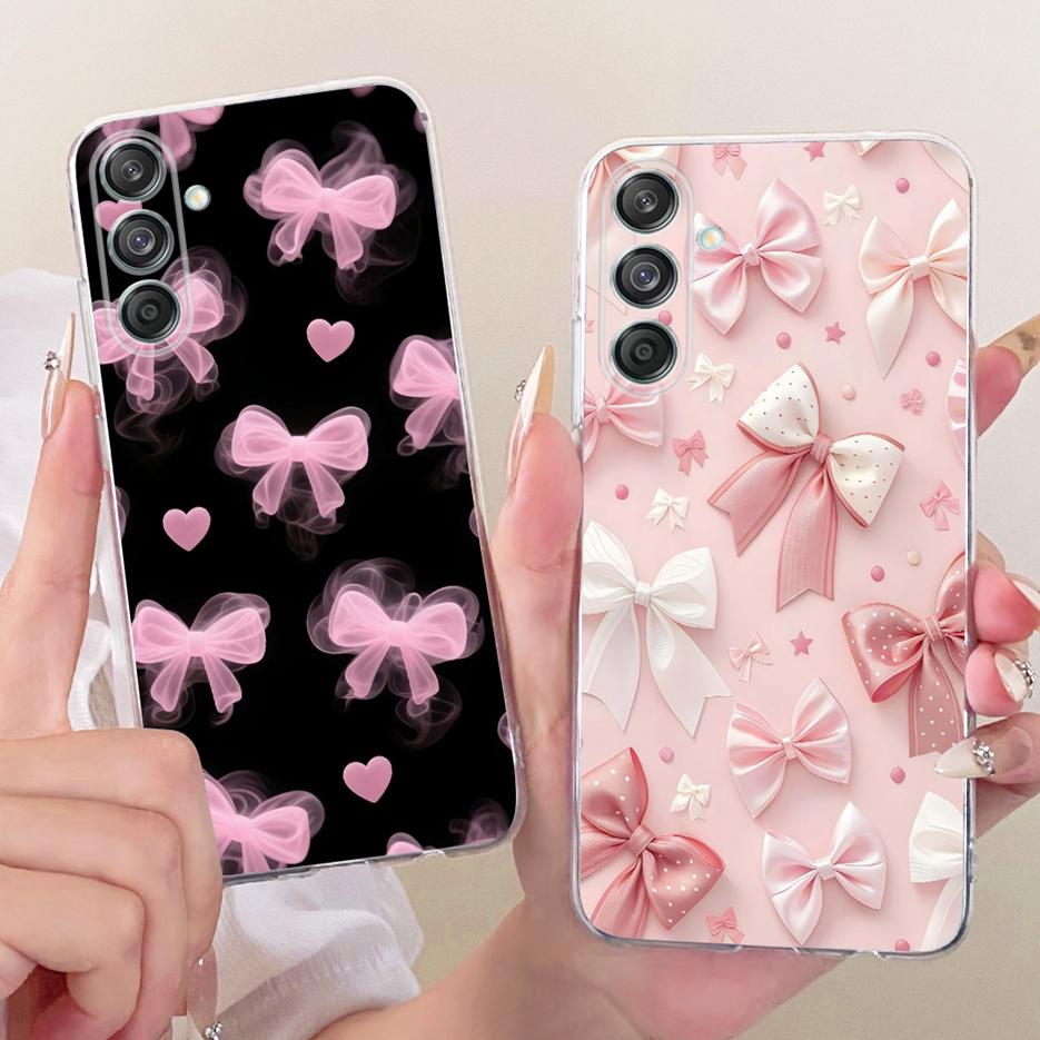 Etui do Samsung Galaxy M55 SM-M556B Nowe Kwiaty Motyl Malowane Pokrowiec Miękki Silikonowy Etui Do Samsung M55 M 15 Galaxy M15 Torby