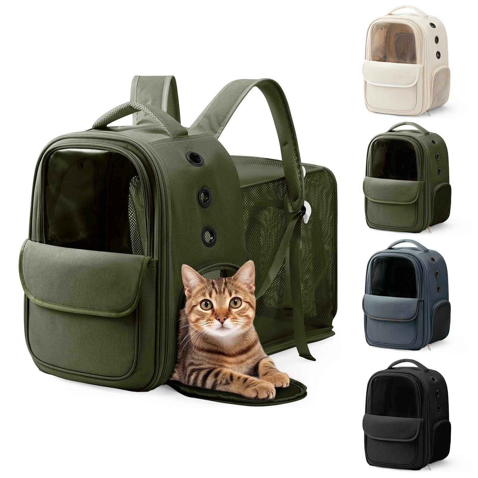 

Рюкзак для перевозки кошек и собак с прозрачной сеткой, бокс для перевозки кошек, рюкзак для кошек, сумка для домашних животных весом до 7 кг, рюкзак для переноски