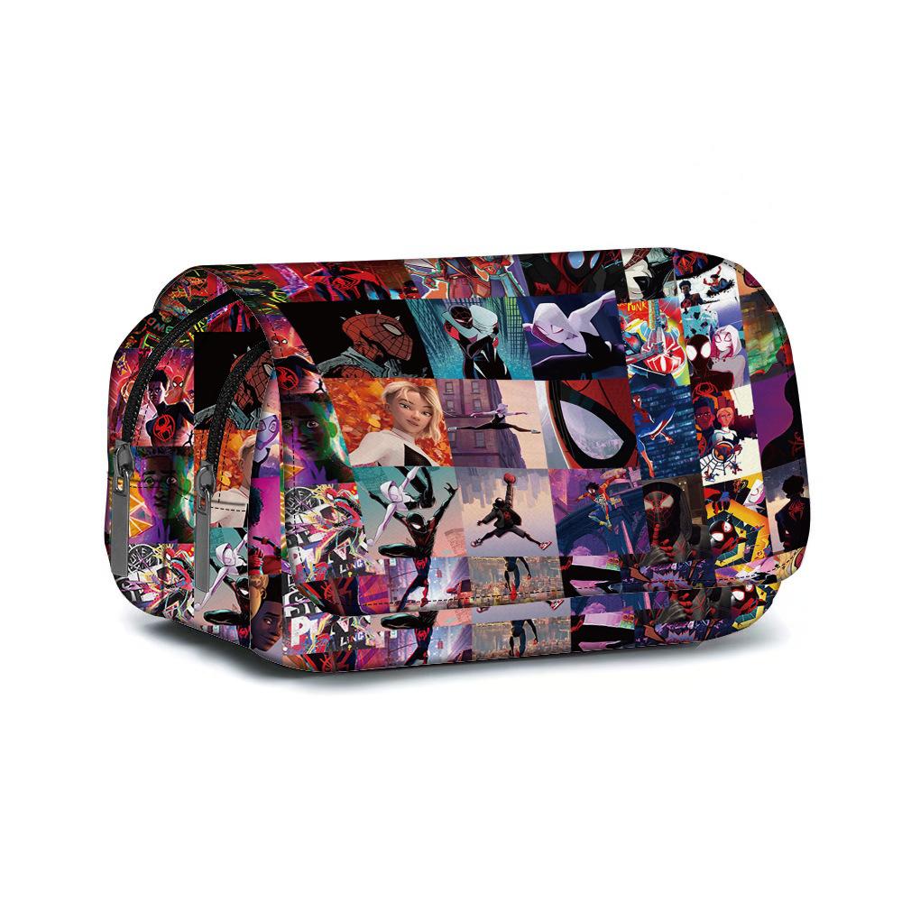 Spider-Man Pencil Case Full Printing Stationery Case Primary And Secondary School Students Animation Pencil Case Large Capacity Pencil Case