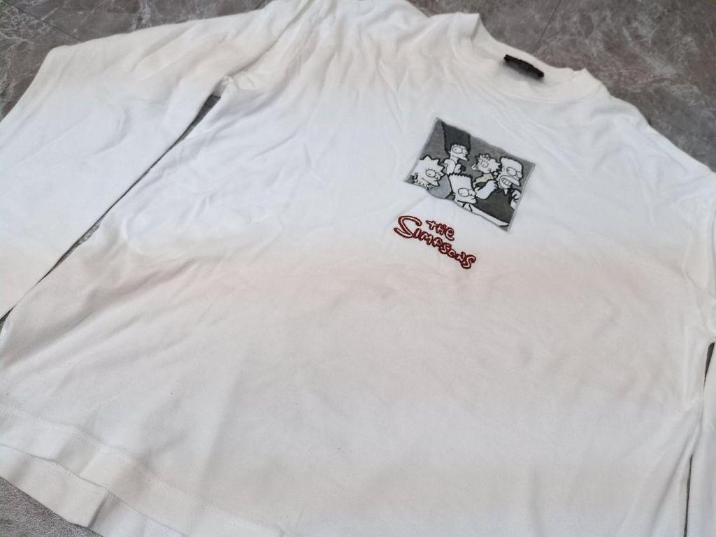 [USED] 90s Simpsons Iceberg Made In Italy Center Logo Long Sleeve T-Shirt