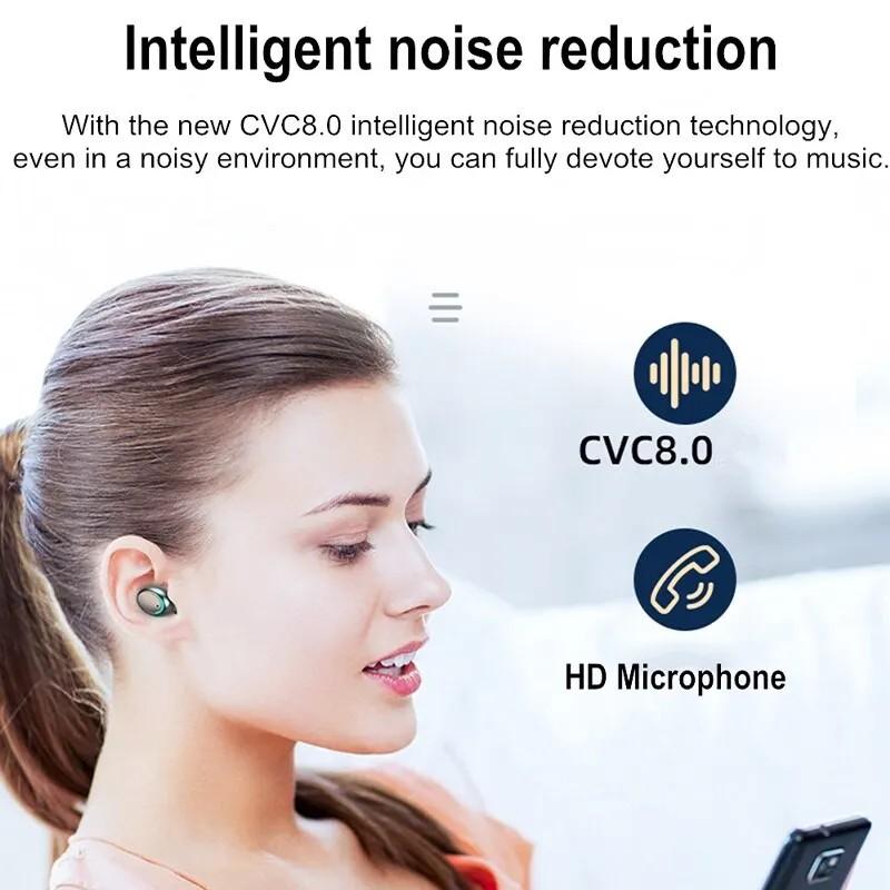 Nouveaux Écouteurs Sans Fil F9 TWS Bluetooth 5.0 Écouteurs à Réduction de Bruit Casque Stéréo Affichage LED Casque de Sport Avec Micro