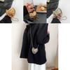Chic Street Style Mini Heart Bag For Women Trendy Shoulder Crossbody Handbag