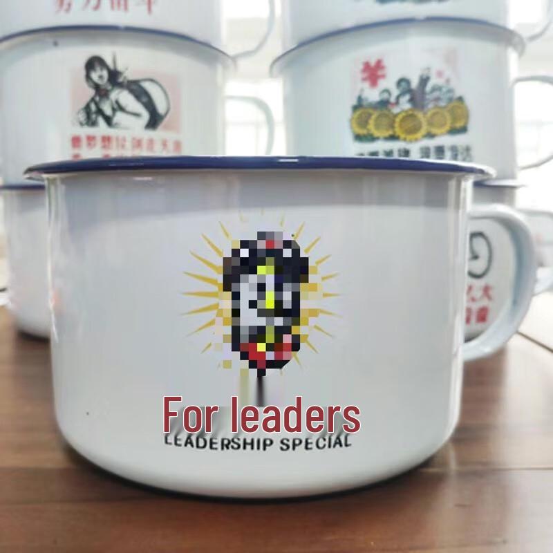 Zhaoran Vintage Enamel Instant Noodle Bowl with Lid