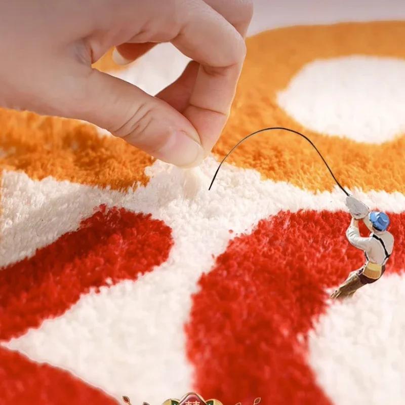 Irregular Shape Bedroom Decor Large Carpet ThickEN Plush Lounge Rug Dopamine Color Carpets for Living Room Fluffy Soft Floor Mat
