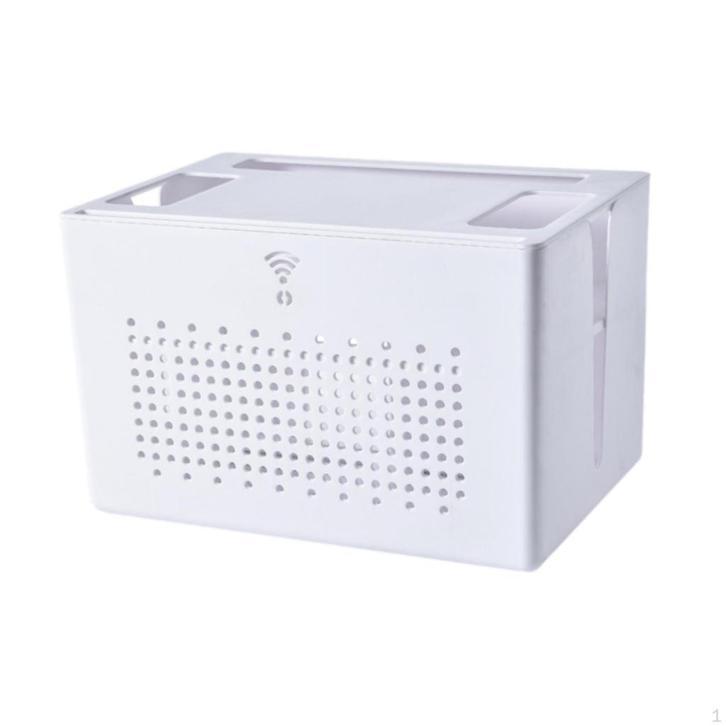 Cable Management Box for Router And Power Strip Organizer
