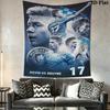 Brave MCFC WarriorsWall Hanging Printed Fabric Blanket Decorative Tapestries for Bedroom Living Room Home Decor