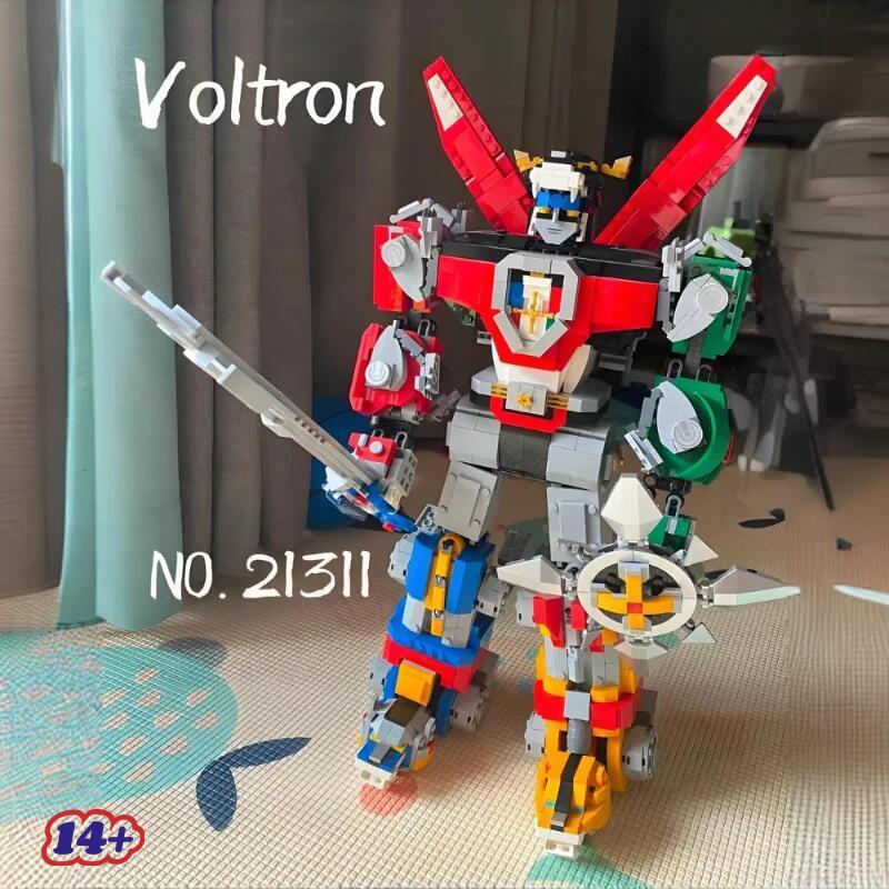 Big Sale 2321pcs Universe Defender Deformable 5 in 1 Mecha Robot Voltron Building Block Puzzle Model Toys Birthday Gifts