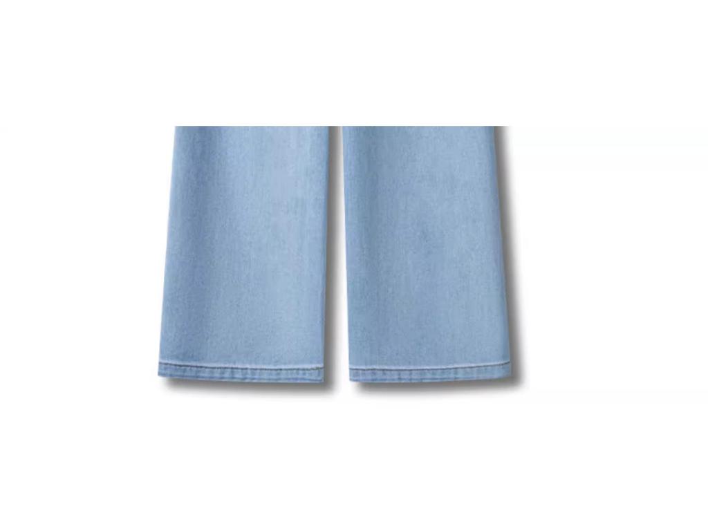 2025 Chinese Style Embroidered Wide-Leg Summer Jeans for Women - Trendy Petite Straight-Leg Design