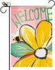 Summer Welcome Garden Ag Double Sided 12x18 Inch Bee Ower Yard Ag for Outside Spring Summer Outdoor Decor Porch Patio PPZ