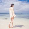 Bikini blouse women's summer seaside vacation hot spring swimsuit jacket hollow lace loose sun protection beach