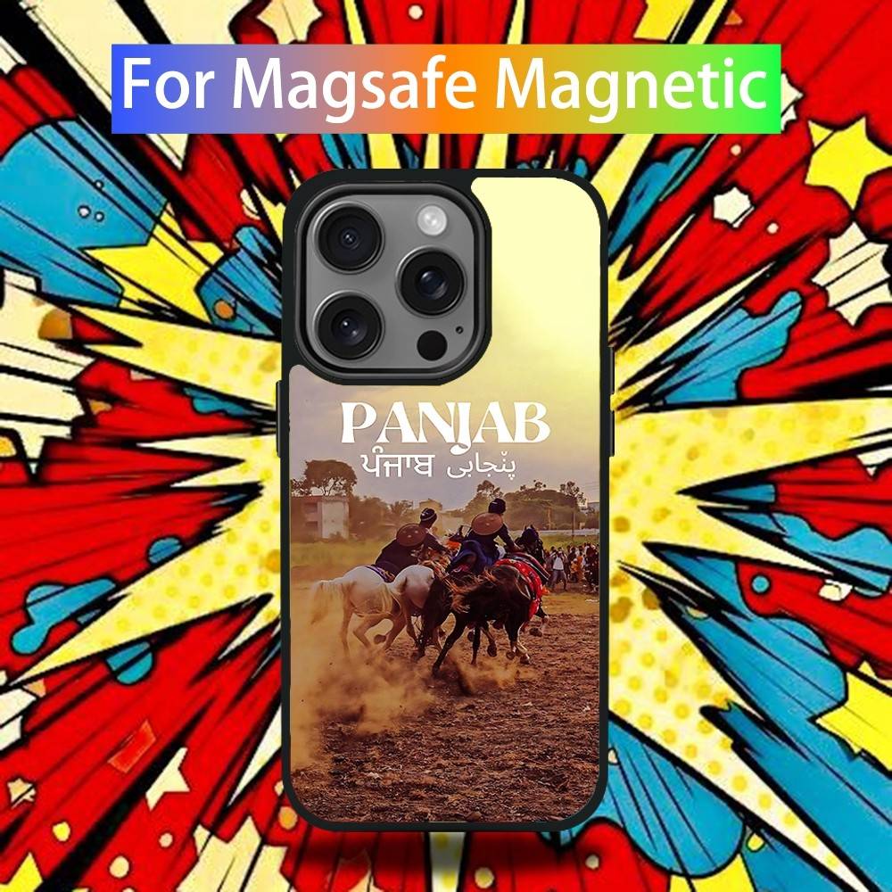 

Punjab India Aesthetic Phone Case For iPhone 17,16,15,14,13,12,11,Pro,Max,Plus,Mini,SE4,E Magnetic Magsafe Wireless Charging iPhone14ProMax