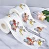 2Pcs Christmas Printed Tissue Disposable Printed Toilet Tissues Toilet Roll Paper Christmas Ornaments For Party New Year Gifts