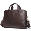 Men's Premium Leather Briefcase: Cowhide Handheld Business/Travel Computer Bag